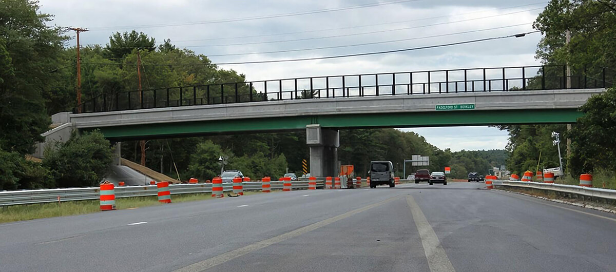 bridge built over highway