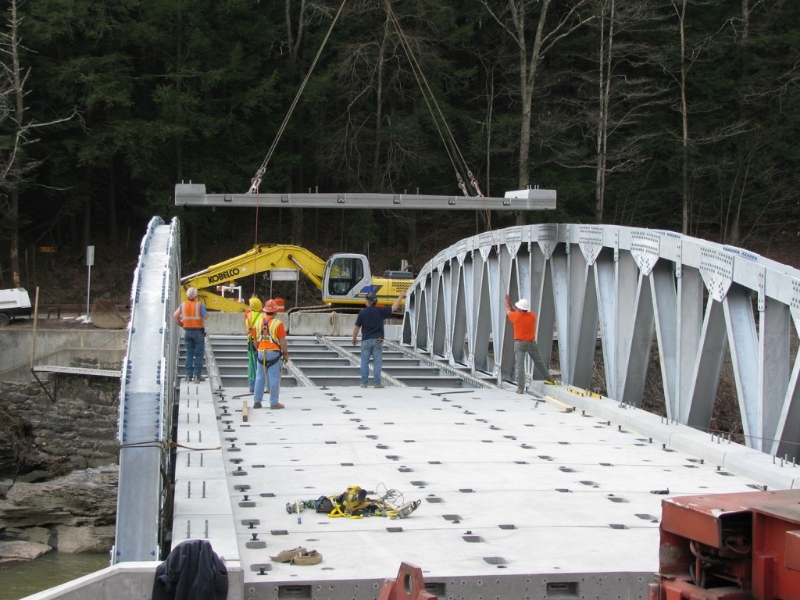 Precast Deck Panels used in construction of bridge