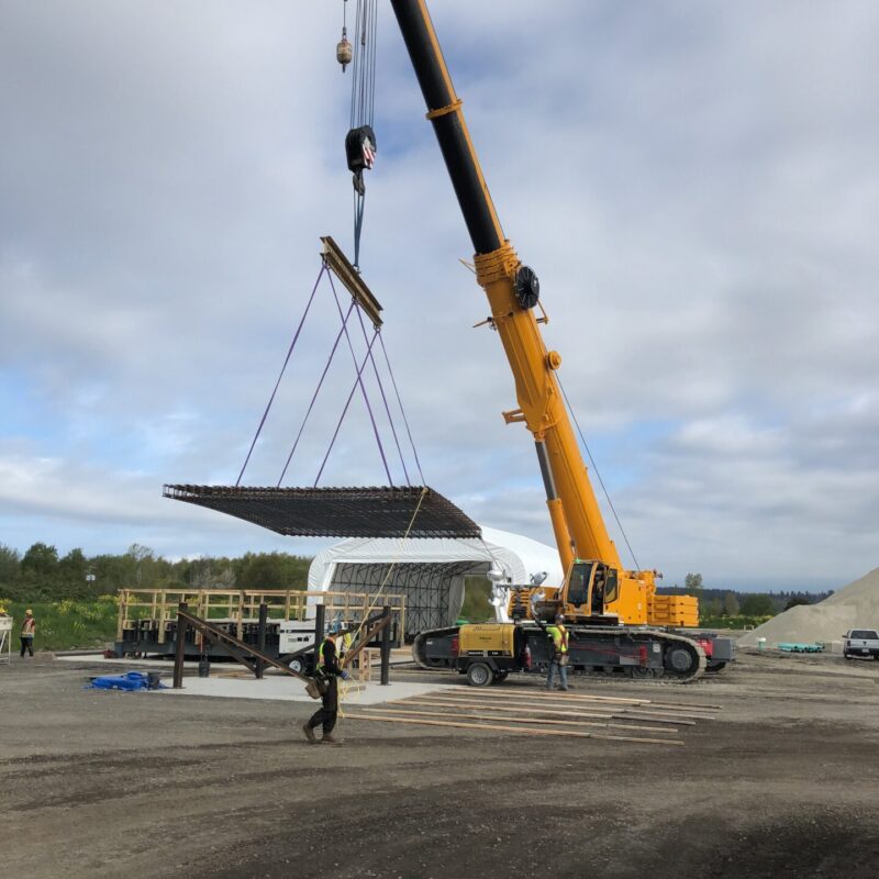 Completing rapid precast concrete taxiway repair