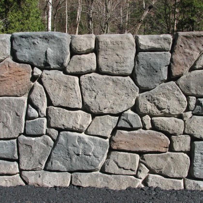 Custom-Stained Adirondack Barrier Parapet
